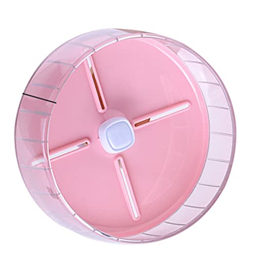 Shanrya Hamsterrad, breiter, Acryl, Sicherheits-Hamster-Laufrad für Hamsterkäfig (Rosa) von Shanrya