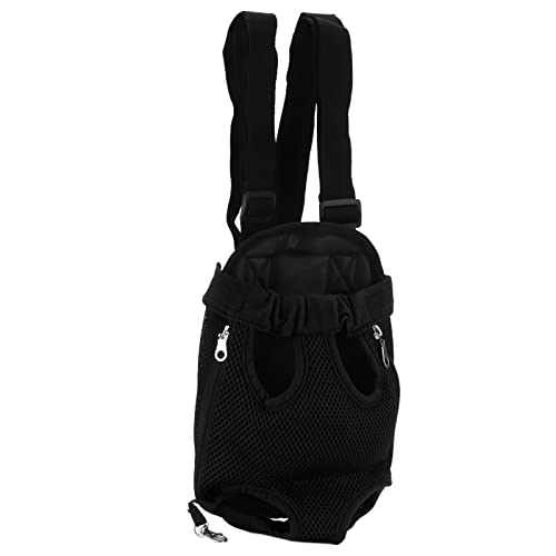 Shanrya Haustier-Brust-, Haustier-Frontträger- Verstellbares leichtes Nylon für Reisen für Motorrad zum Wandern für Fahrrad(Schwarz, L) von Shanrya