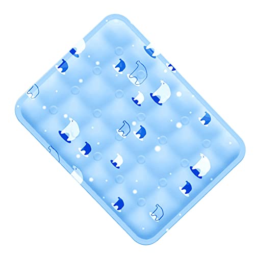 Shanrya Haustier-EIS-Gel-Pad, Kratzfest, Tragbar, Wasserdicht, Verdickt, Sichere Kühlmatte für Haustiere, Weich für den Sommer (M) von Shanrya