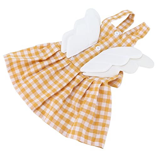 Shanrya Haustier-Enten-Kleidung, Haustier-Enten-Gans-Kleidung Freie Aktivität atmungsaktiv für Haustier-Enten für Küken(Gelbes Gitter, XL) von Shanrya