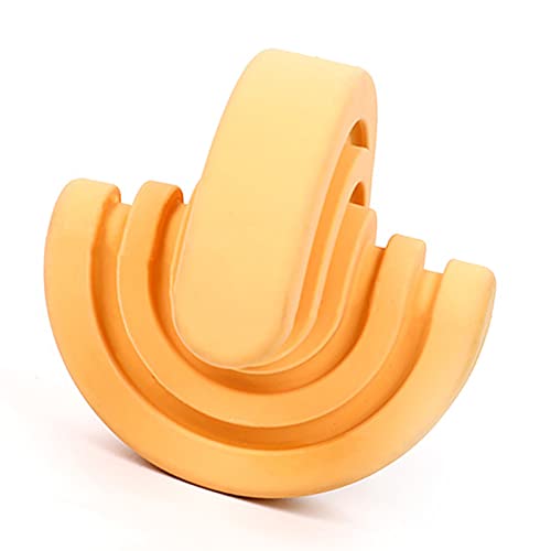 Shanrya Haustier-Leckerli-Kauspielzeug, Gummi-Zahnreinigung, Hundefutterspender, bissfest, für Outdoor-Training (orange) von Shanrya