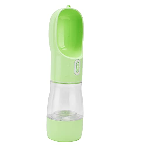 Shanrya Haustier-Wasserspender, 2 in 1 Haustier-Wasserflasche für den Außenbereich auf Reisen(Grün) von Shanrya