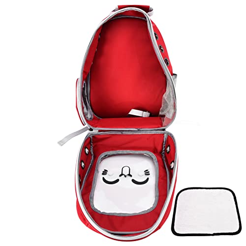 Shanrya Haustierrucksack, Ergonomischer Hunderucksack Belüftungssystem Niedlicher Blickfang Dreidimensionaler Elastischer Schaum Transparent für Reiseausflüge für Outdoor-Aktivitäten Shanrya Haustierrucksack, Ergonomischer Hunderucksack Belüftungssystem Niedlicher Blickfang Dreidimensionaler Elastischer Schaum Transparent für Reiseausflüge für Outdoor-Aktivitäten von Shanrya