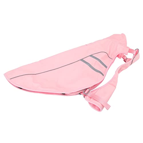 Shanrya Hunde-Regenmantel, Hochwertiger Verbundstoff, Hinterbein-Befestigungsseil, Haustier-Regenjacke für Hunde (L) von Shanrya