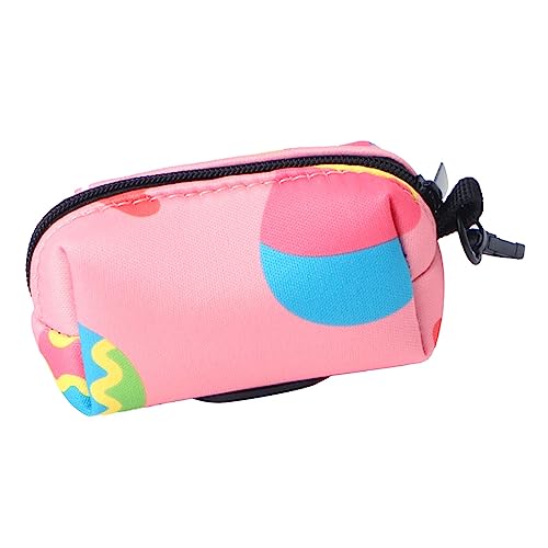 Shanrya Hundekotbeutelhalter, Verschleißfester, Langlebiger Hundekotbeutelspender, Metallclip, Kleines, Leichtes, Stilvolles Muster für Reisen (Rosa) von Shanrya