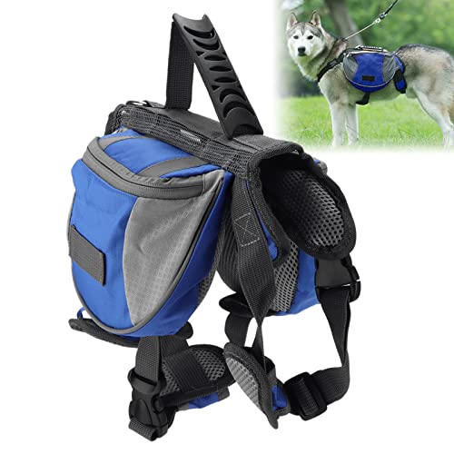 Shanrya Hunderucksack, Jagdhund-Satteltaschen Wasserdicht Atmungsaktiv für große Hunde für mittlere Hunde für kleine Hunde(L) von Shanrya