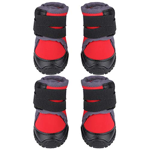 Shanrya Hundeschuhe, Haustierschuhe Welpenschuhe für das Lauftraining(rot, 70) von Shanrya