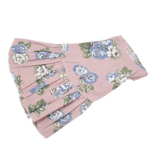 Shanrya Hundesommerkleid, atmungsaktiver Haustierrock hautfreundlich Bequeme Baumwolle und Leinen für Katzen für kleine Haustiere für Hunde(Nationalfarbe Tianxiang Pink, S) von Shanrya