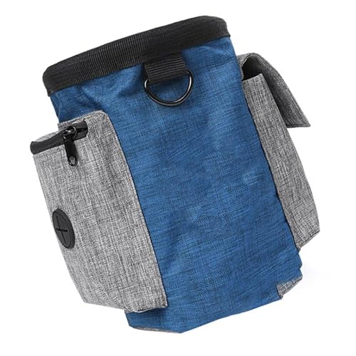 Shanrya Hundetrainings-Hüfttasche, Weite Öffnung, Leichte Polyester-Hundetasche mit Großem Fassungsvermögen für den Außenbereich (Blau) von Shanrya
