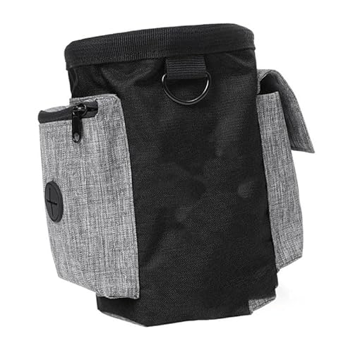 Shanrya Hundetrainings-Hüfttasche, Weite Öffnung, Leichte Polyester-Hundetasche mit Großem Fassungsvermögen für den Außenbereich (Schwarz) von Shanrya