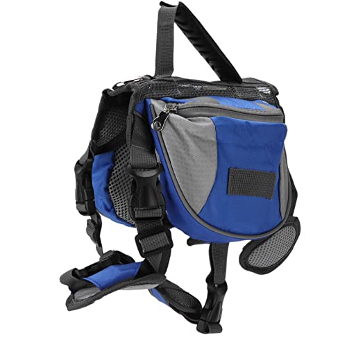 Shanrya Jagdhund-Satteltaschen, Verstellbarer Hunderucksack mit reflektierenden Streifen für kleine Hunde für mittelgroße Hunde für große Hunde(m) von Shanrya