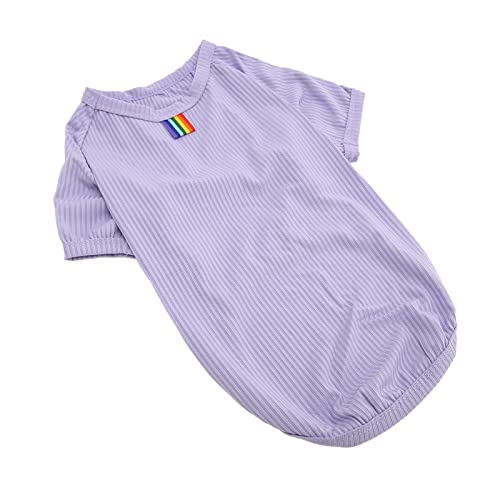 Shanrya Kleine Haustierkleidung, Cooles Hunde-T-Shirt, Atmungsaktiv, Hohe Elastizität, Verstärkte Nähte für Hunde Im Frühlingssommer (L) von Shanrya