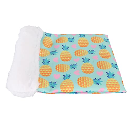 Shanrya Kleintier-Versteckbeutel, Schadstofffrei, Weich, Warm, Fruchtmuster, Oxford-Stoff, Hamster-Schlafsack für Golden Bear (L) von Shanrya