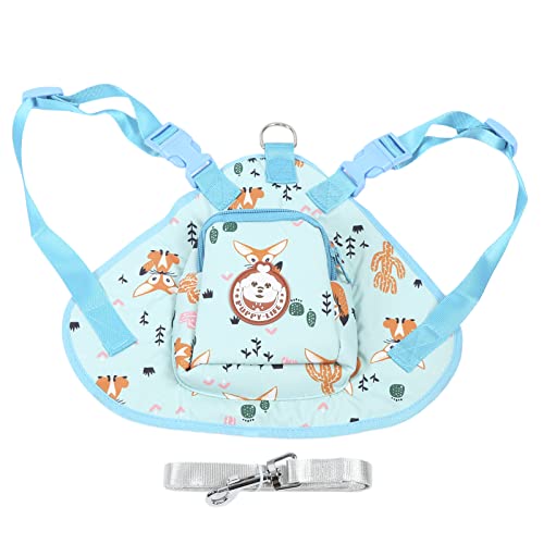 Shanrya Netter Haustier-Karikatur-, Haustier-Karikatur- praktisch für Outdoor für Reisen(Schultasche mit Cartoon-Print-Blue Fox, L) von Shanrya