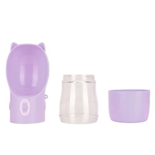 Shanrya Niedlicher Tragbarer Wasserspender für Hunde, Auslaufsicher, Sicher, Passende Wasserflasche für Hunde (Lila) von Shanrya