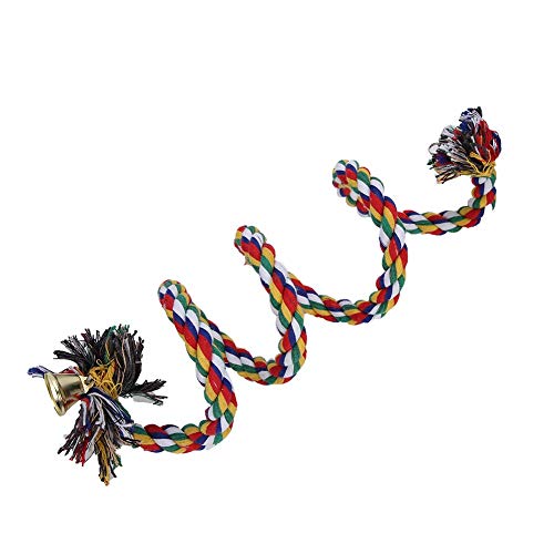 Shanrya Papagei Baumwollseil Spielzeug, Vogel Baumwollseil Spielzeug Langlebig für Ornamente für Tierhandlungen für Haustiere für Zuhause Shanrya Papagei Baumwollseil Spielzeug, Vogel Baumwollseil Spielzeug Langlebig für Ornamente für Tierhandlungen für Haustiere für Zuhause von Shanrya