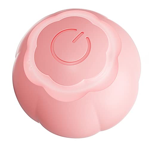 Shanrya Peppy Pet Ball, Automatischer Bissfester Intelligenter Katzenspielzeugball für Kätzchen für Heimtierbedarf (Rosa) von Shanrya