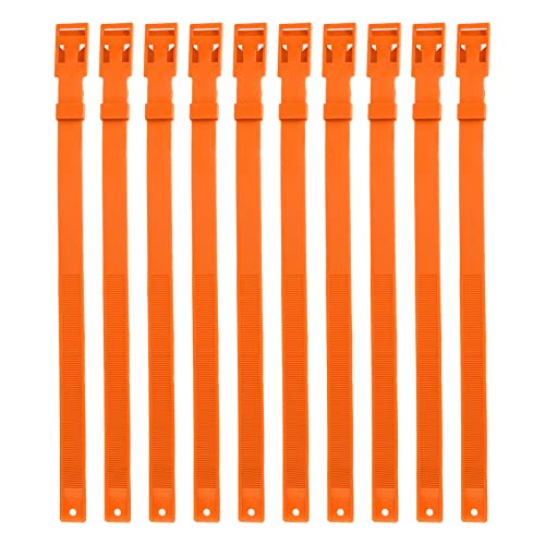 Shanrya Rinderhalsband, Verstellbares Multifunktionales Ziegenhalsband für die Weidewirtschaft (Orange) von Shanrya