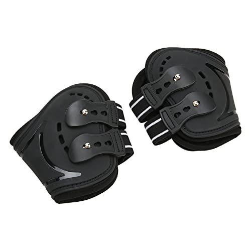 Shanrya Schutzstiefel für Pferdebeine, flexibel, atmungsaktiv und stoßfest, verstellbar zum Springen (L) von Shanrya