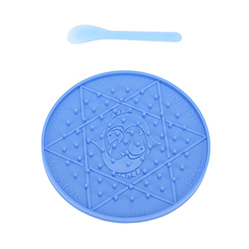 Shanrya Snack-Leckmatte, neuartiges Design, leicht zu reinigende Silikon-Leckplatte für Hunde, Sicherheit für Haustiere(Fische Blau) von Shanrya