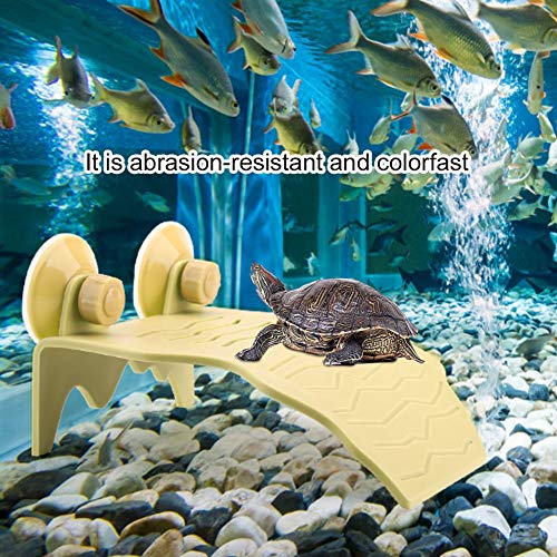 Shanrya Taidda- Climbing Floating Island, ungiftige PP-Kunststoff-Aalplattform, Climbing Floating Island für Turtles Pets Yellow Big von Shanrya
