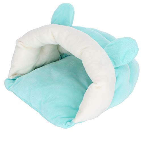Shanrya Taidda- Schlafsack für Haustiere mit offenem Design, süßer, verdickter, Warmer, Kleiner Tierkäfig, syrischer Hamster für Sugar Glider Green, S von Shanrya