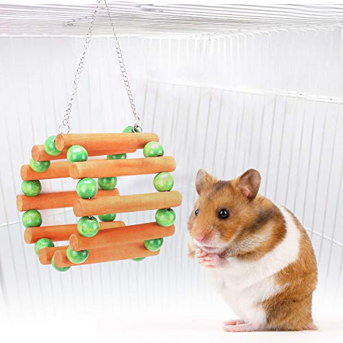 Shanrya Taidda- Ungiftiges kleines Baumwollnest aus Holz, langlebiger Hamsterkäfig aus Baumwolle, warme Baumwollhamsterschaukel für kleinen Haustierhamster von Shanrya