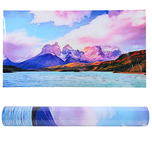 Shanrya Tapete Dekoration Aquarium Hintergrund Tapete, Hintergrund Bunte Fisch Tanks Poster, 91x50CM für Aquarium von Shanrya
