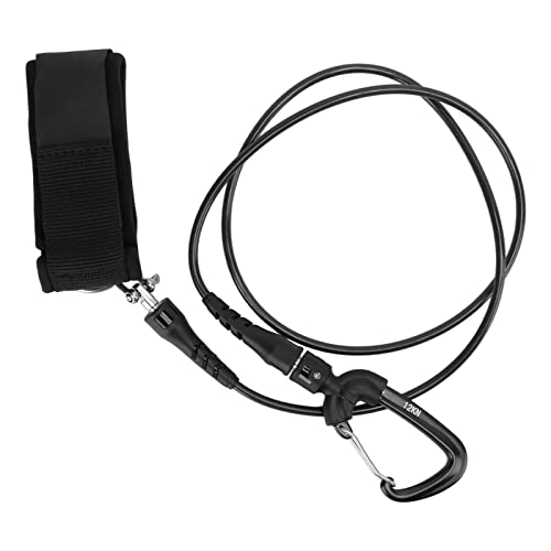 Shanrya Tauchsicherheitsseil, Freediving Safety Cable Multi Use Anti Tangling mit Armband für Unterwassersport(Schwarz) von Shanrya