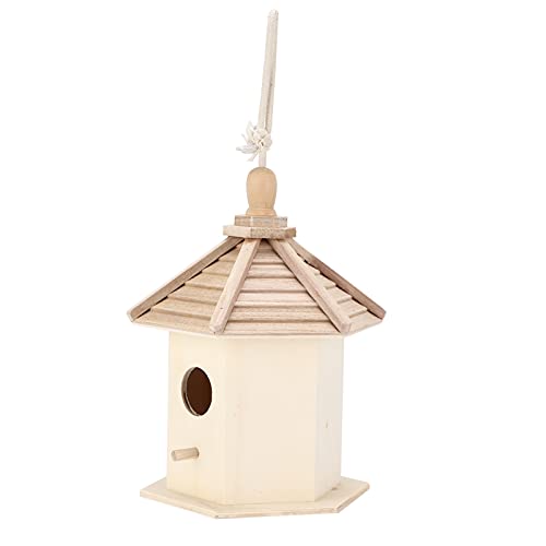 Shanrya Vogelhaus, schützt es vor dem Regen Holz-Vogelhaus Natürliches Paulownia-Holz für den Garten für Zuhause für den Außenbereich für den Hof Shanrya Vogelhaus, schützt es vor dem Regen Holz-Vogelhaus Natürliches Paulownia-Holz für den Garten für Zuhause für den Außenbereich für den Hof von Shanrya