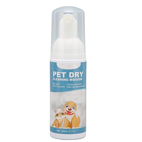 Shanrya Wasserloses Hundeshampoo, milder hypoallergener Haustier-Trockenreinigungsschaum für drinnen und draußen von Shanrya