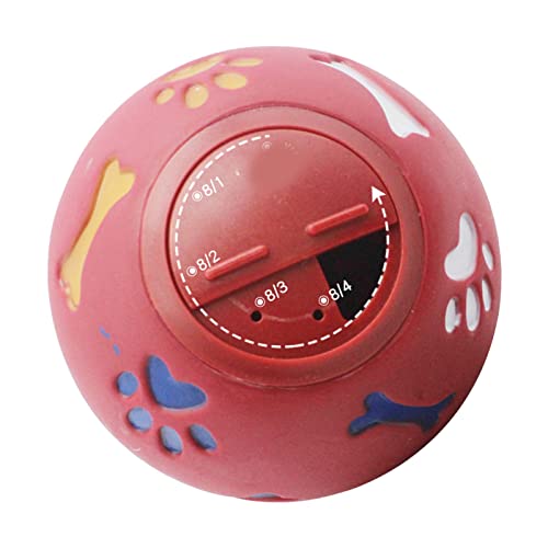 Shanrya Welpen-Puzzle-Kauball, Verstellbarer Leckerli-Spenderball für Hunde, Attraktiv für Katzen Im Innenbereich (M 11cm/4.3in Durchmesser) von Shanrya