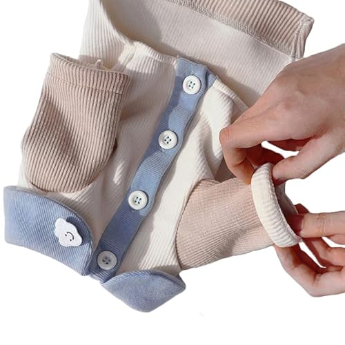 Shanrya Welpenkleidung, Haustierhemd, Fein Genähter, Gerippter Stoff, mit Knöpfen, Dehnbar, Atmungsaktiv für den Alltag für den Winter (L (empfohlenes Gewicht 4-5,5 kg)) von Shanrya