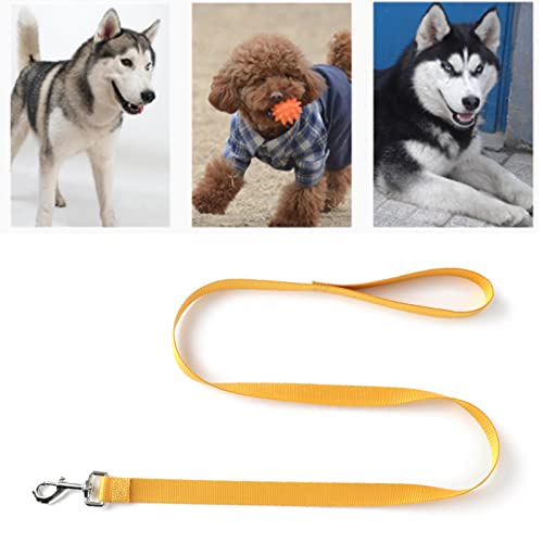Shanrya Welpenleine, Zugseil für Hunde, Leicht, für Mehr Freiheit, Nylon, Multifunktional, Praktisch, Robust, für Camping Im Freien (Gelb) von Shanrya