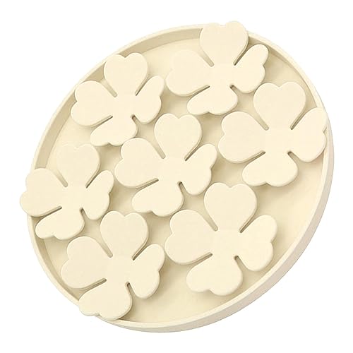 Slow Food Lick Feeder Pad, Leichte Slow Food Feeder Matte mit Saugnapf, Sicher für Katzen zu Hause (Beige) von Shanrya