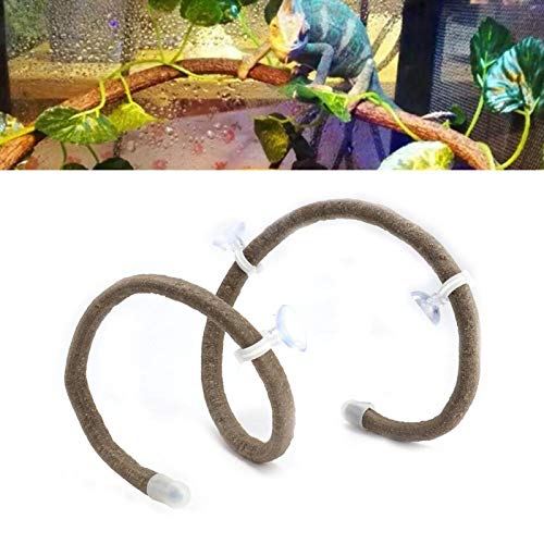 Taidda- Reptile Climbing Branch, Dekor Flexible PU 3.28ft Reptile Flexible Branch, Rattan Long Vine für Reptilien Haustiere Large Taidda- Reptile Climbing Branch, Dekor Flexible PU 3.28ft Reptile Flexible Branch, Rattan Long Vine für Reptilien Haustiere Large von Shanrya