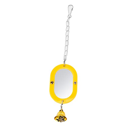 Vogel-Spiegel-Spielzeug, Papageienkäfig-Spielzeug Durable Kaubar Ungiftiger Vogel-Spiegel-Edelstahl für Käfig für Conure Wellensittich Lovebird Vogel-Spiegel-Spielzeug, Papageienkäfig-Spielzeug Durable Kaubar Ungiftiger Vogel-Spiegel-Edelstahl für Käfig für Conure Wellensittich Lovebird von Shanrya
