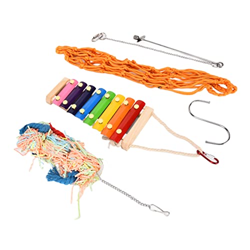 Vogel-Xylophon-Spielzeug, Hühner-Spielzeug natürlich lustig für Papageien für Graupapageien für Aras Vogel-Xylophon-Spielzeug, Hühner-Spielzeug natürlich lustig für Papageien für Graupapageien für Aras von Shanrya