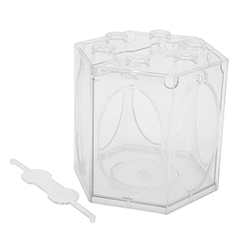 Vogelkäfig-Form-Aquarium, sechseckiges Aquarium aus strapazierfähigem Kunststoff für Aquarium für Aquarium(transparent) von Shanrya