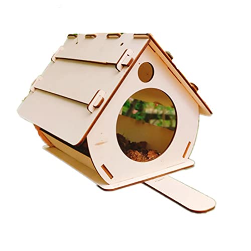 Vogelhaus aus Holz, zum Aufhängen im Freien, 32,6 x 20,9 x 17,7 cm, einfach zu montierendes Vogelhaus von ShapeW