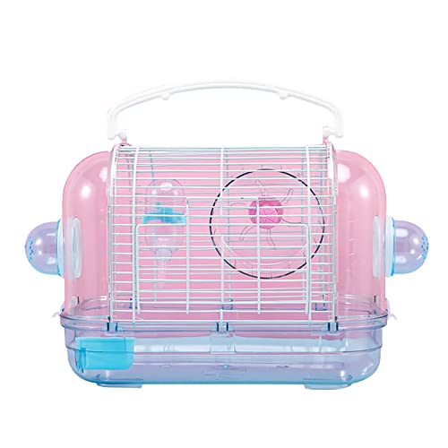 Vogelkäfig für Hamster, Reisekäfig aus transparentem Kunststoff, gute Belüftung, abnehmbares Design, leicht zu reinigen, für Rennmäuse, kleine Ratten von ShapeW