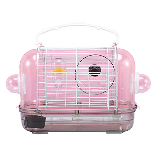 Vogelkäfig für Hamster, Reisekäfig aus transparentem Kunststoff, gute Belüftung, abnehmbares Design, leicht zu reinigen, für Rennmäuse, kleine Ratten von ShapeW