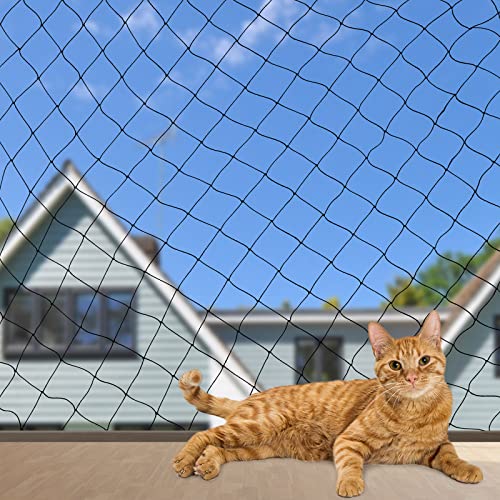 Katzen-/Balkonnetz, Katze, Anti-Fall-Zaun, Hunde-Haustier-Netz, Nylon, Deck-Netz für Haustiere, schwarz, Balkonnetz, Gartennetz für Balkon, Haustier-Sicherheitsschutz, für den Innen- und Außenbereich von Shappy
