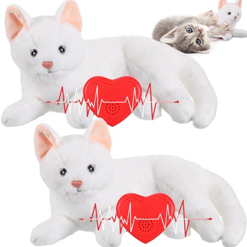 Shappy 2 Stück Herzschlag Katze Beruhigendes Spielzeug Gefülltes Plüsch Warm Kissen Spielzeug Herzförmiger Herzschlag Ersatz Schnuller Herzschlag Simulator Roter Herzschlag für Katze Kätzchen Hund Shappy 2 Stück Herzschlag Katze Beruhigendes Spielzeug Gefülltes Plüsch Warm Kissen Spielzeug Herzförmiger Herzschlag Ersatz Schnuller Herzschlag Simulator Roter Herzschlag für Katze Kätzchen Hund von Shappy