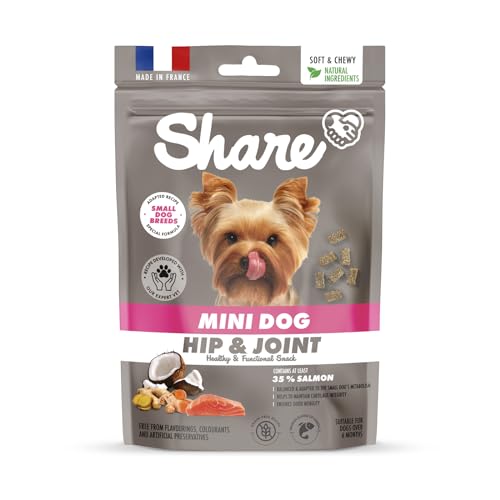 Share Natural HÜFTE & GELENK: Natürliche Leckerbissen für kleine Hunde 50g, reich an Omega 3, getreidefrei von Share NATURAL ADVENTURE