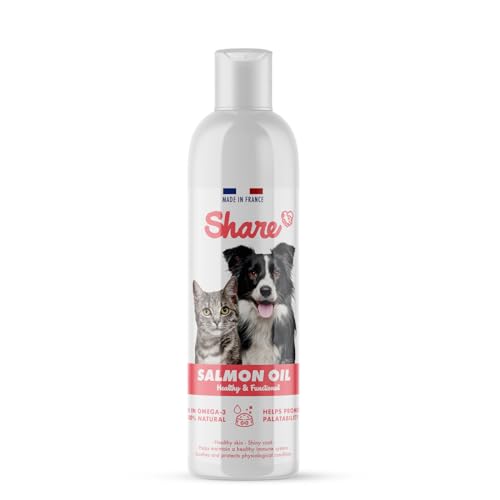 Share Natural Lachsöl für Hunde und Katzen: 100% natürliches Lachsöl für Hunde und Katzen, 250 ml – reines Omega 3 von Share NATURAL ADVENTURE