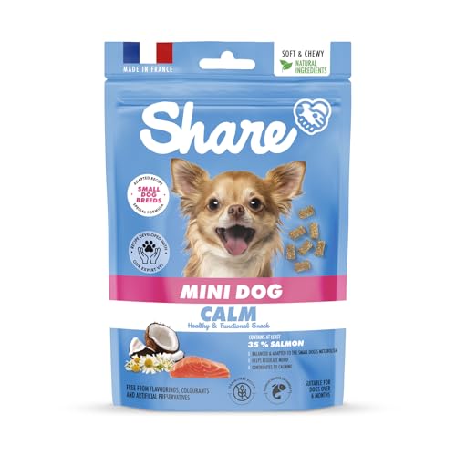 Share Natural Ruhe: Beruhigende Leckerbissen für kleine Hunde 50g, reich an Omega 3, getreidefrei von Share NATURAL ADVENTURE