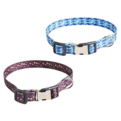 Sharplace 2 Stück Halsband für Junge Haustiere mit anpassbarer Schnalle für Katzen und kleine Hunde, 2 cm x 45 cm von Sharplace