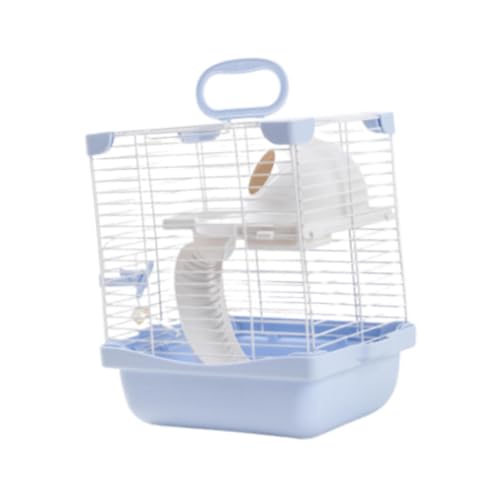 Sharplace 2 Stufen Hamster -Käfig -Gehäuse tragbar für Mausratte mit Wasserflasche, Food Bowl High Chassis Design Vielseitig 7,4x9x11inch, Blau Sharplace 2 Stufen Hamster -Käfig -Gehäuse tragbar für Mausratte mit Wasserflasche, Food Bowl High Chassis Design Vielseitig 7,4x9x11inch, Blau von Sharplace