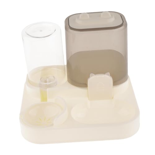 Sharplace 2-in-1-Futterautomat für Haustiere, Wasserspender, tragbar, Reisezubehör, Katzenfutternapf, Futterbehälter für Kätzchen, kleine Hunde, Klar von Sharplace
